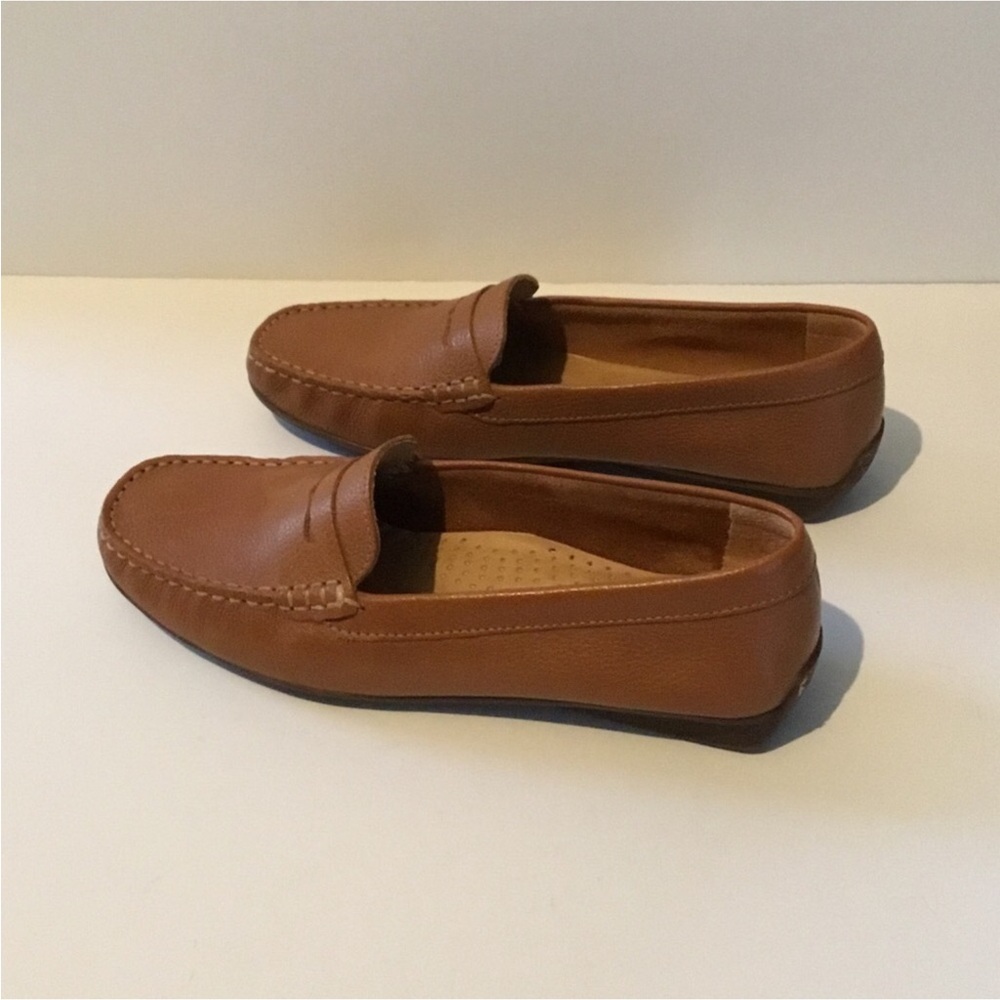 OLIVER GRANT LEATHER LOAFERS SOME BED FOOT CUSHION RUBBER SOLE EURO SIZE 38 - Picture 5 of 15